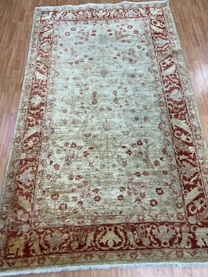 5'2'' x 8'8'' Pakistani Peshawar Oriental Rug - Hand Made - 100% Wool - Veg Dye