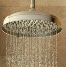 Signature Hardware 12" Lambert Rainfall Shower Head, Brushed Nickel
