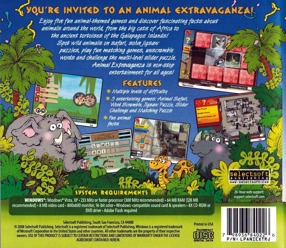 SuperStart Animal Extravaganza - Kids Edutainment PC Software Sealed New - Image 2 of 4