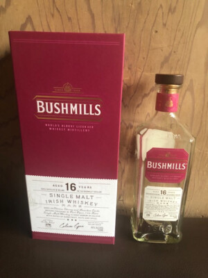 Bushmills Single Malt Irish Whiskey 16 years Empty
