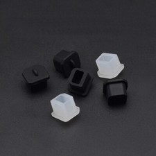 USB-B Female (Ladder) Dust Plug USB-B2.0 Square Dust Cover Stopper Black Clear