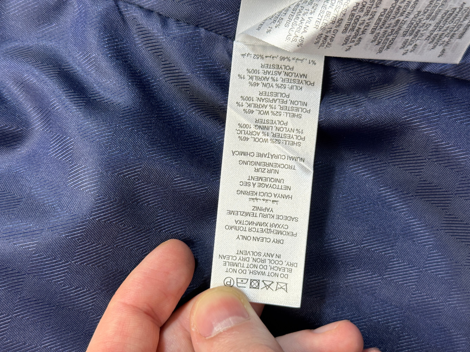 Hammond & CO. blue vest waistcoat mens size 48'' image 7