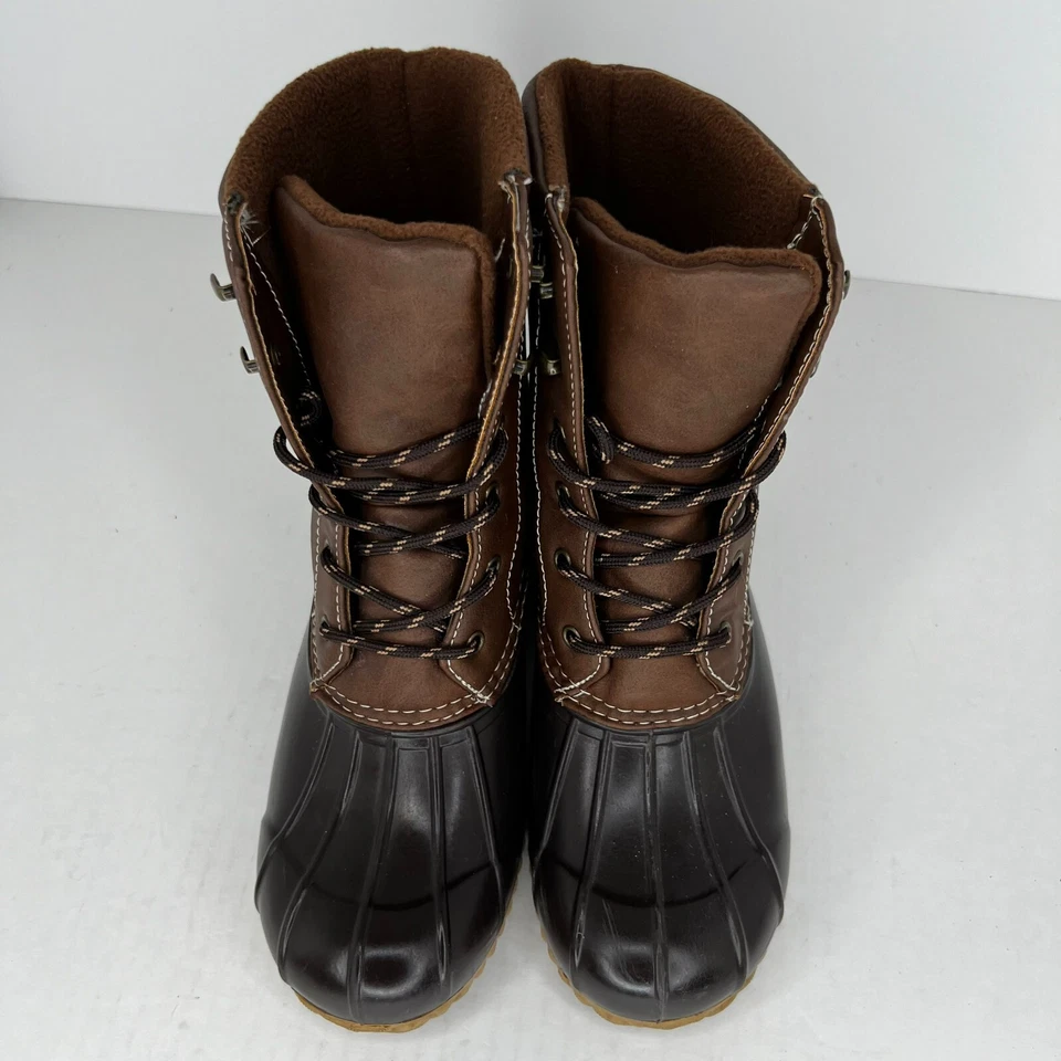 Botas Rampage para mujer LS024A Dawnie marrón impermeables con cordones talla 8 Rain Duck Foto 4 de 4