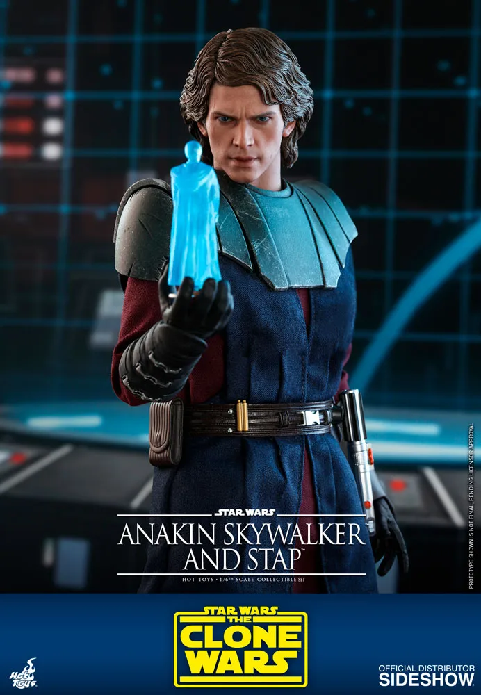 THE CLONE WARS~ANAKIN SKYWALKER & STAP~SIXTH SCALE FIGURE SET