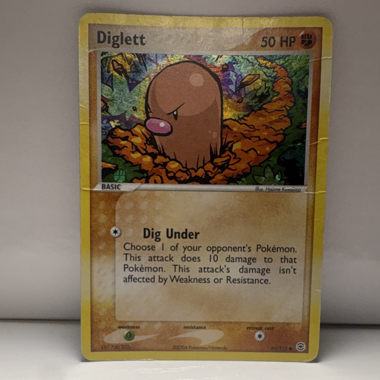 Diglett 61/112 EX FireRed & LeafGreen Reverse Holo 2004 50 HP English MP/HP
