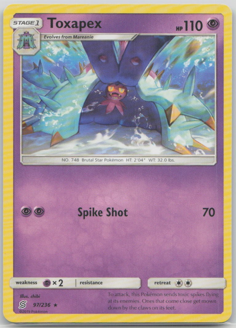 Toxapex 97/236 SM - Unified Minds Pokemon NM English