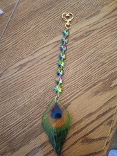 Beautiful Peacock Feather Suncatcher