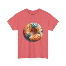Planetary Doughnut Earth Graphic Tee - Unique Space Design Shirt