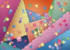 Difficult Puzzle 1000 Pieces, Impossible Colorful Jigsaw Puzzles for Adults, Cha