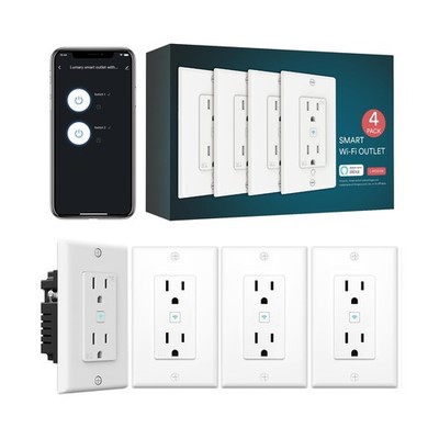 Lumary Standard Electrical Outlet, Smart in Wall Outlet Work with A... Fast Ship