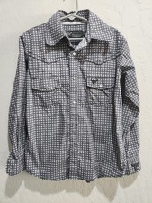 Cowboy Hardware Button Down Youth Boys Size Small 6 Pearl Snap Button Down Black