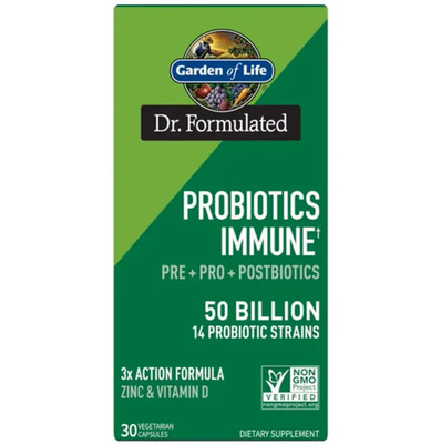 Garden of Life Dr. Formulated Probiotics Immune 3 in 1  50 Billion (30 Capsules)