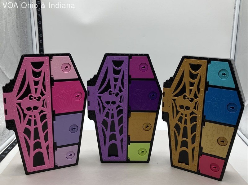Monster High Mattel Skulltimate Secrets Coffin Doll Storage Locker Lot 3 Piece