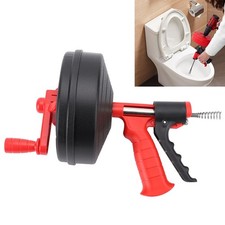 10M Power Manual Drain Auger Drain Snake Plumbing Snake Clog Pipe Cleaner