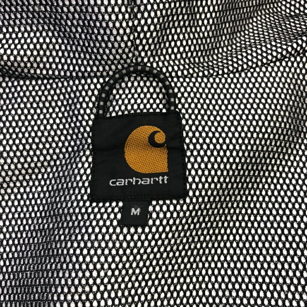 VETEMENTS Carhartt Heli Giacca Nylon Felpa con Cappuccio Nero Uomo M Usatoliamento Abbig