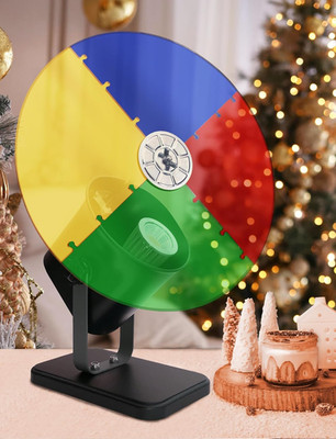 Color Wheel for Christmas Tree with Timing Function, E27 LED Light Won'T Get Hot