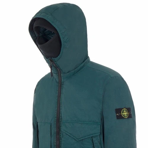 Stone Island Opaque Nylon Twill Down Jacket - Green - Size M image 2