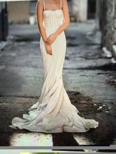 Abella By Allure. Sparkle Abella. Champagne Wedding Dress