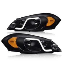 LED Headlight Assembly for Impala Monte Carlo 2006-2016 Smoky Lens