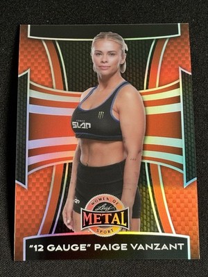 PAIGE VANZANT 2025 LEAF METAL WOMEN OF SPORT ORANGE PRIZM 5/7  12 GAUGE   
