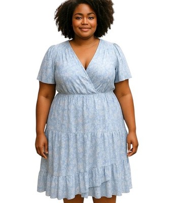 Michael Kors Light Blue Gold Metallic Paisley Pattern Tiered Dress Women Size 1X | eBay Michael Kors Light Blue Gold Metallic Paisley Pattern Tiered Dress Women Size 1X | eBay