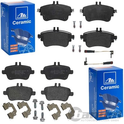 ATE CERAMIC BREMSBELÄGE VORNE+HINTEN passend für MERCEDES A/B-KLASSE W176 W246