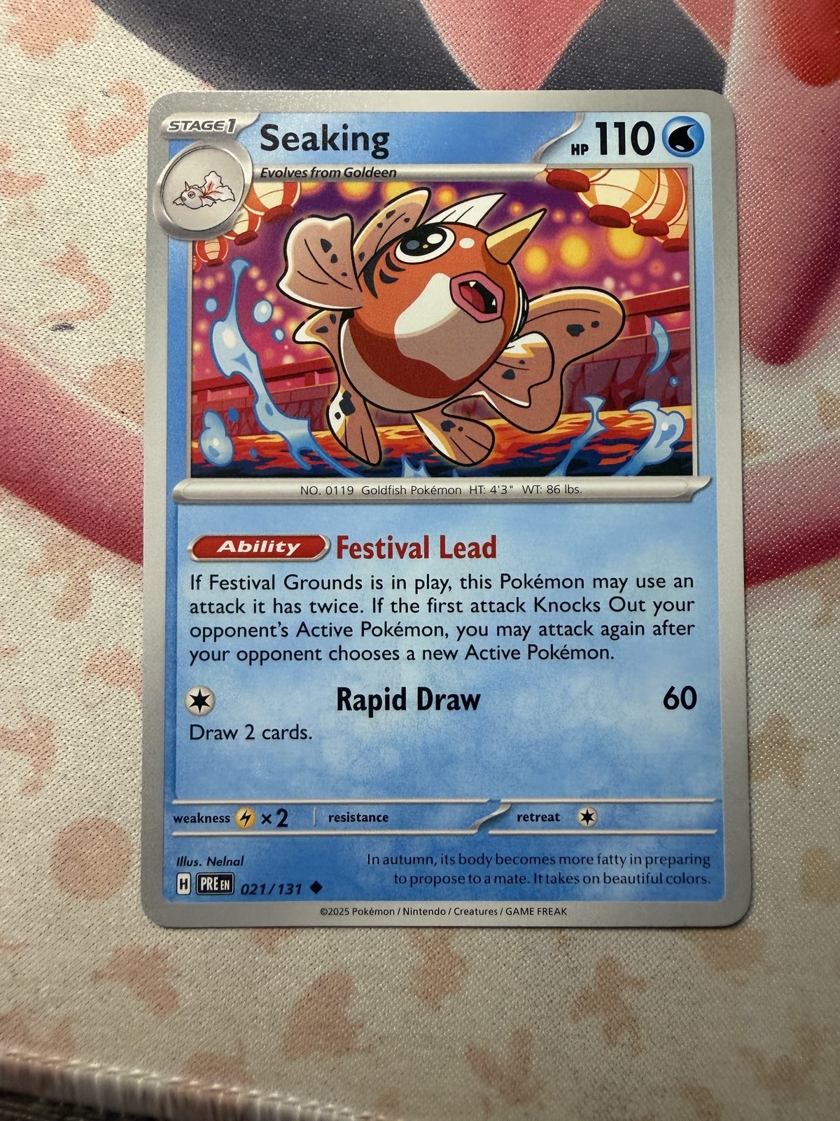 Seaking Uncommon SV: Prismatic Evolutions 021/131 NM English Pokemon Card