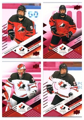 2024 Upper Deck UD Team Canada Juniors Hockey Red Foil **U-Pick**