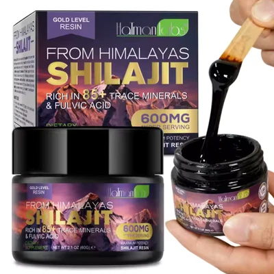 HATMANLABS Shilajit Resin, Original Himalayan Shilajit 60g - 100% Pure, Immune System