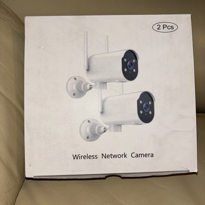 2 - piece set of wireless network cameras