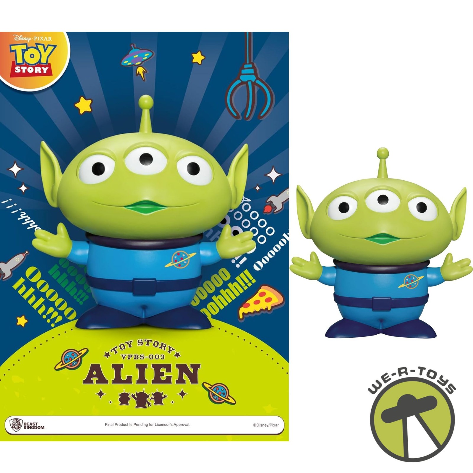 Disney Toy Story Alien Vinyl Piggy Bank VPBS-003 Beast Kingdom