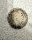 REDUCED- 1900 Silver Barber Half Dollar