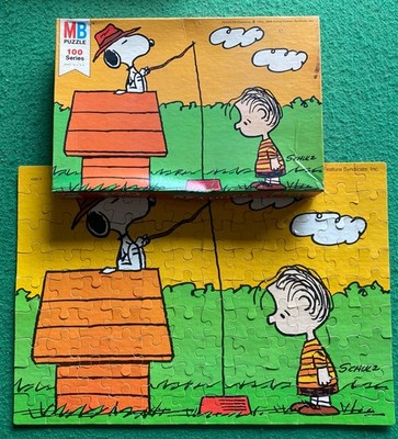 VNTG  PEANUTS 108-PC PUZZLE COMPLETE - SNOOPY & LINUS