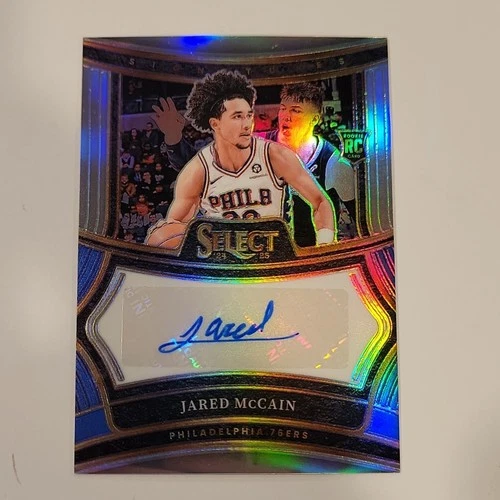 Panini 2024-25 Select Jared McCain 76ers Rookie Autograph Prizm /249