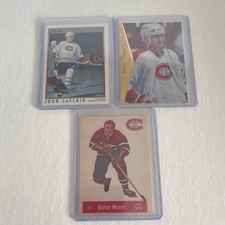 Upper Deck Premier '92 NHL Canadiens LeClair Turgeon Moore Cards #105 #29 Lot (…