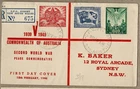 Australia 1946 Ken Baker Self Addressed Registered Peace FDC Cover