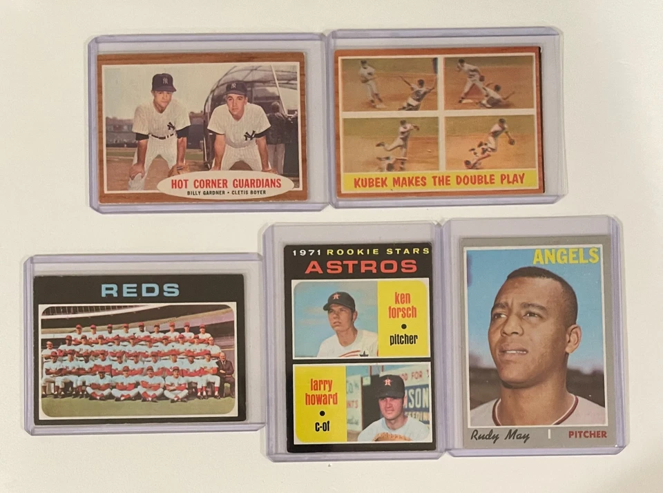 1962 1971 Topps бейсбол лот (10) Орландо Cepeda Clete Boyer Тони Кубек Клементе - Изображение 3 из 3