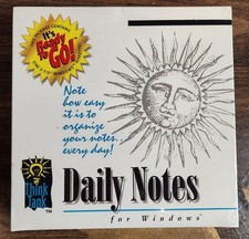 Daily Notes - By Think Tank 1994, Windows, 3-1/2" Floppy Disk BRAND NEW SEALED