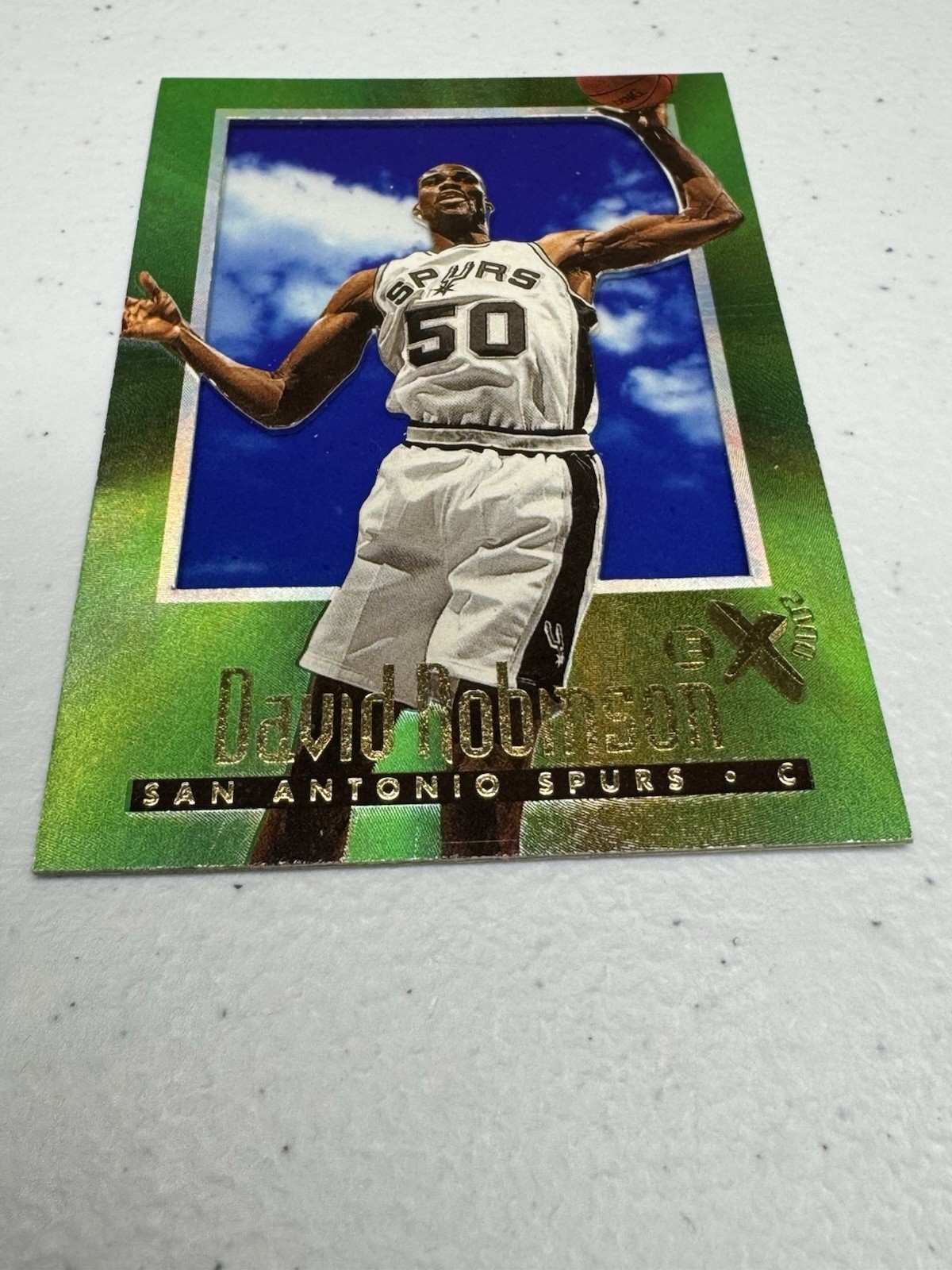 1996-97 Skybox E-X2000 David Robinson #65 San Antonio Spurs NBA Basketball Card