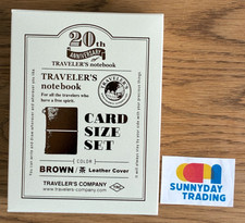 TRAVELERS Notebook Limited Card Size 20th Anniversary Set Brown