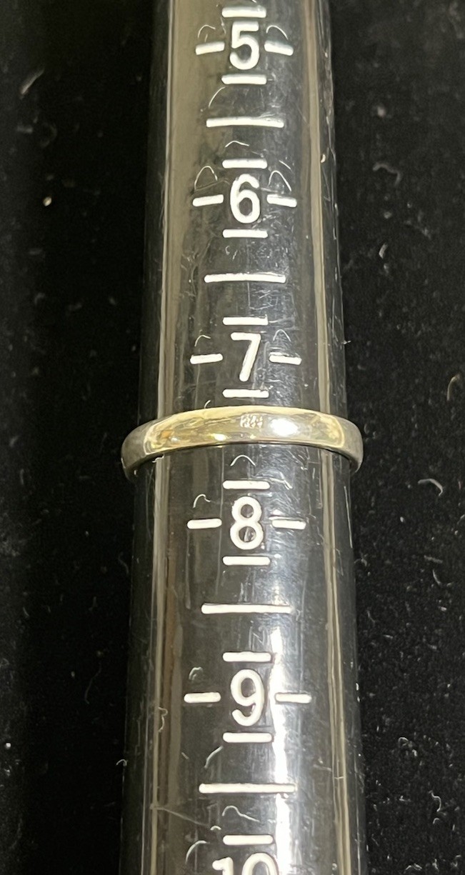 Vintage 925 Sterling Amber Rectangular Stone Ring… - image 5