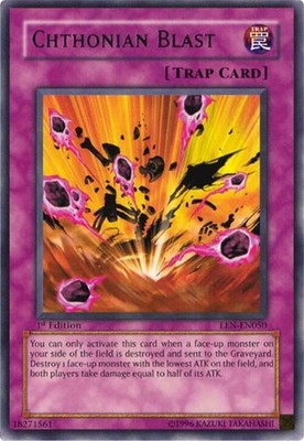 Chthonian Blast - EEN-EN050 - Rare - 1st Edition - Heavily Played