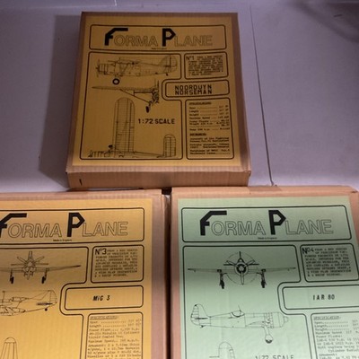 Lot Of 3 For a Planes Fiesler Mig 3,  Noorduyn, And IAR 80 O 1/72 Vacuform Kit