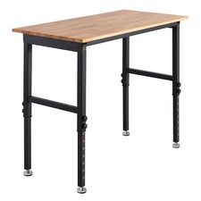 Uimoso 48 x 24 in Adjustable Workbench with 1500 lbs Capacity and Oak Wood Top