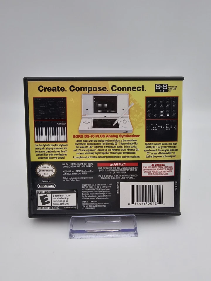 Korg: DS-10 Synthesizer Plus (Nintendo DS, 2010) CIB - Image 2 of 4