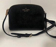Kate Spade New York Black Sparkle Cameron Street Hilli Leather Cross Body Bag