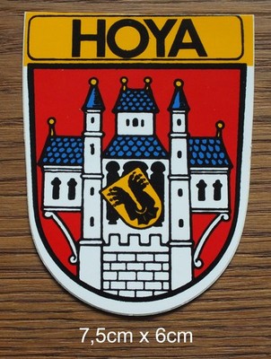 Sticker souvenir Hoya Weser coat of arms city coat of arms Lower Saxony 80s