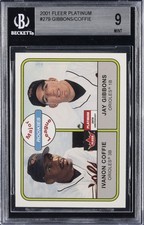 2001 FLEER PLATINUM #279 I.COFFIE/J.GIBBONS BGS 9