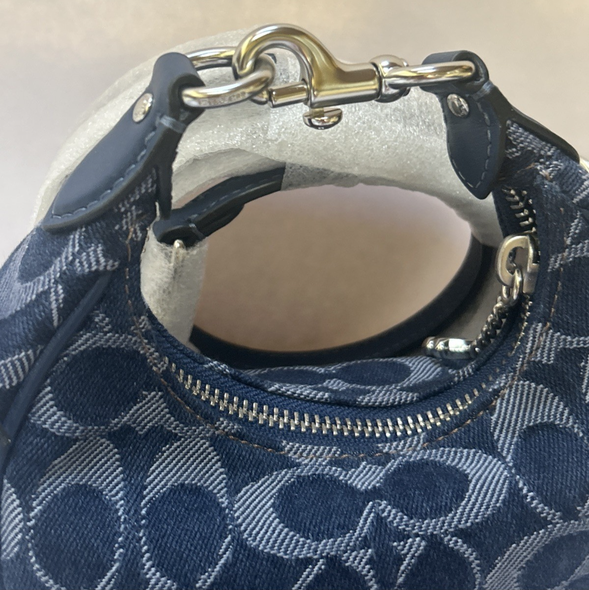 バッグ COACH Signature Hobo Shoulder Bag Denim 🐼💦 Coach CAO04 🐼💦 Jonie Mini Bag Signature Denim Crossbody Bag