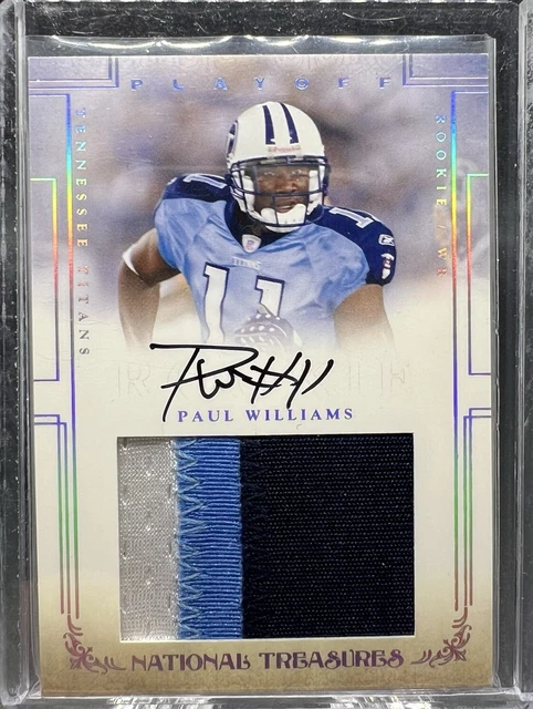 2007 National Treasures Paul Williams #126 Rookie RC Patch Auto RPA 26/99